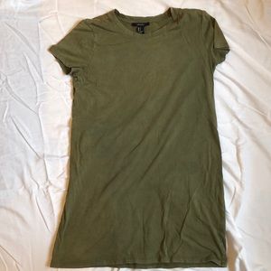 Forest Green Tee Short Dress